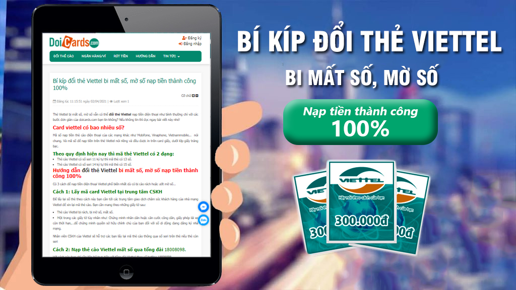 Bí kíp đổi thẻ Viettel bi mất số, mờ số nạp tiền thành công 100% - Ảnh 2
